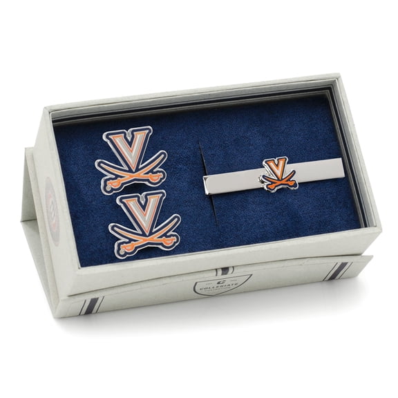 Virginia Cavaliers Cufflinks & Tie Bar Gift Set