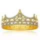 thumbnail image 1 of Corona de rey de oro para hombres, coronas de cumpleaños del príncipe, cosplay corona real fiesta de graduación Halloween, 1 of 5