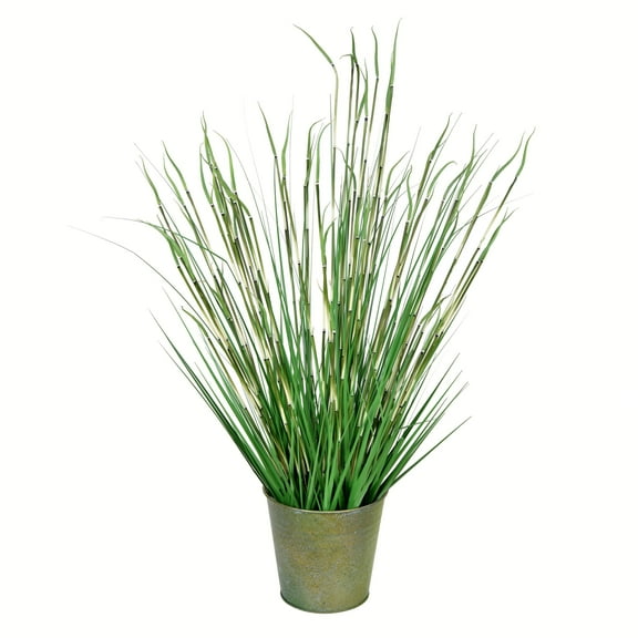 Vickerman 41" Artificial Potted Green Reed Grass.