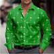 thumbnail image 4 of Camisa informal con estampado de cebra y leopardo para hombre, camisa con estampado 3D, para vacaciones en la calle, con solapa, manga larga, elástica, talla 5XL, 2024, 4 of 5