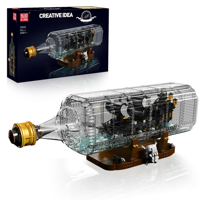 Set de bloques de construcción Mould King 10065 Drift Bottle Black Pearl