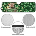 thumbnail image 7 of POLERO Windshield Sun Shade, St. Patrick English Bulldog Front Window Sunshade Car Accessories Universal Fit Off-road Vehicle Truck Sun Visor Protector, Keep Car Cool, 7 of 7