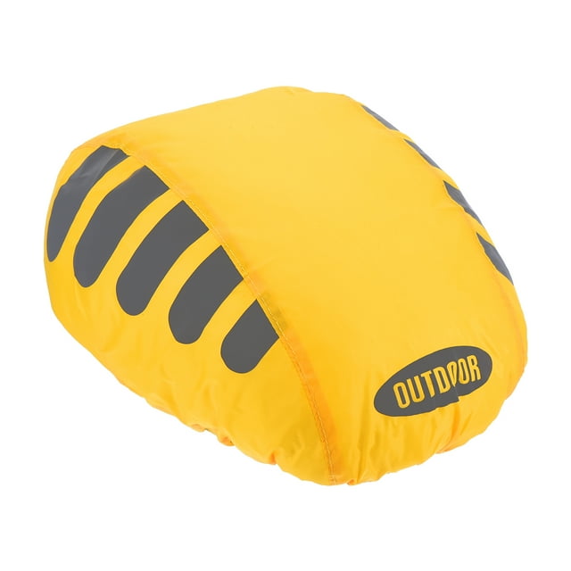 Unique Bargains Cycling Bicycle Helmet Cover Motorcycle Helmet Rain Covers Ride Gear Helmet Cover Yellow