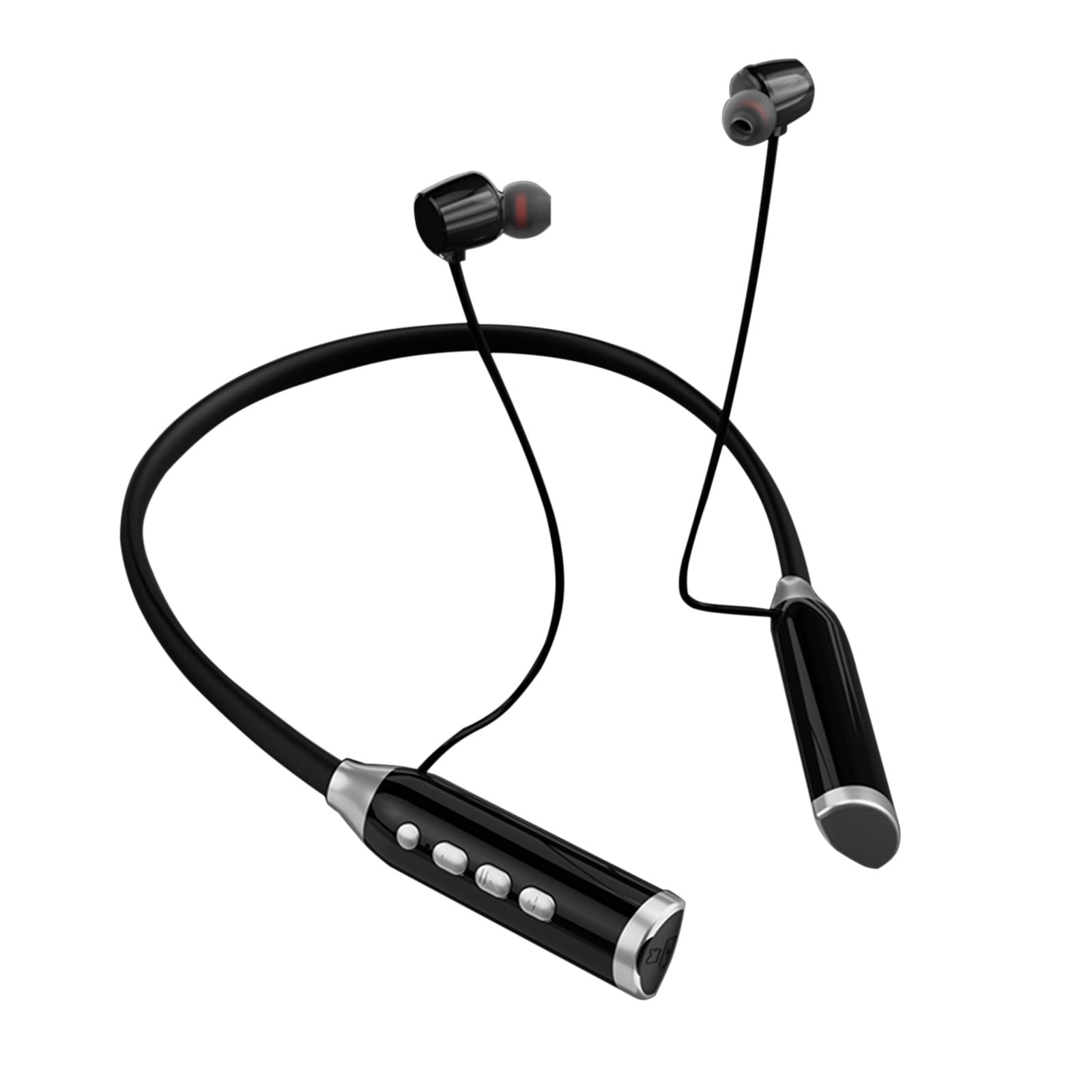 Neckband Bluetooth Headphones Running Headphones 100 Hrs HD Stereo Wireless Sports Earphones Around Neck Bluetooth Headphones Noise Cancelling Mic Walmart