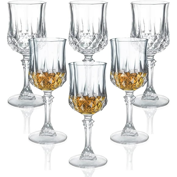shiyou-Cordial Glasses Set of 6 - 1.7oz/50ml Shot Glasses With Stem for Tequila, Sherry - Fancy Crystal Super Cute Design