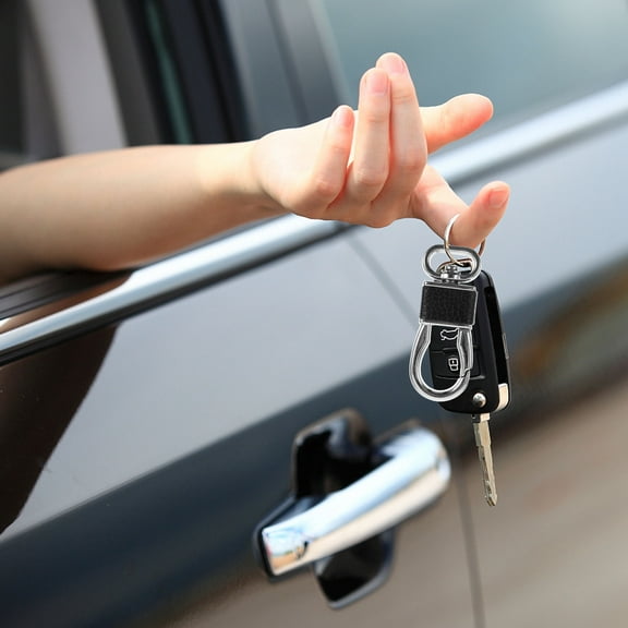 KONTONTY 4-Pack Men's Key Chains for Car Keys, Keychain Holder in Assorted Colors, Simple Design