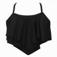 thumbnail image 5 of mgoYE Bathing Suit Girls Size 10-12 Girls Ruffle Bikini Swimsuit High Waisted Two Piece Bathing Set Cute Flowy Top Swimwear for Beach Holiday(Bronze,13-14 Years), 5 of 8