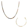 thumbnail image 1 of JOYARIS Cadena Y Brazalete Cola De Serpiente Tricolor Plata Ley 925 DM-0001180, 1 of 3