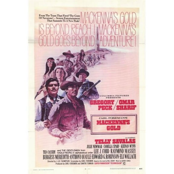 Pop Culture Graphics MOVCH9276 Mackennas Gold Movie Poster Print, 27 x 40