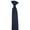 Navy Blue, variant on Unisex Solid Color Clip On Neck Tie for Uniform Pre Tied Adjustable Neckties