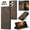 Coffee, variant on ETFAST Leather Wallet With Card Holder Zipper Phone Case For Redmi Note 12 Turbo High Quality Leather Phone Case