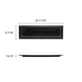 thumbnail image 2 of Excellante Half size long solid cover for polycarbonate food pan, black, NSF certified, comes in each, 2 of 2