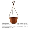 thumbnail image 7 of SPRING PARK Plastic Hanging Flower Plant Holders Pots Hanging Fence Railing Wall Planter Plant Containers for Outdoor Indoor Small Plants, 7 of 7