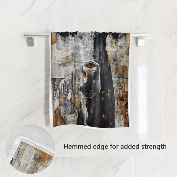 BZSMCE Bath Towel 30 X 15 in Soft Towel Design Cowhide Pattern Design Pattern
