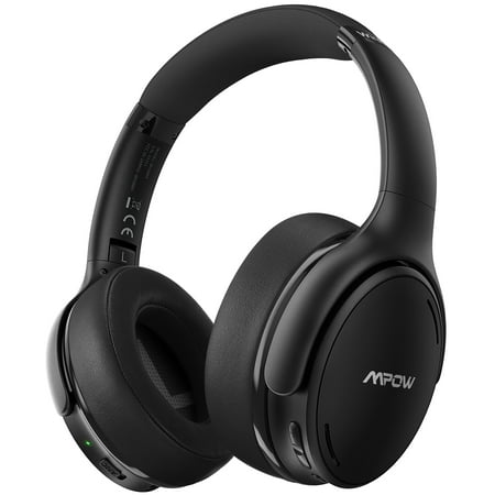 Mpow Active Noise Cancelling Headphones, 35H Playtime Wireless Headphones with CVC 8.0 Built-in Microphone Bluetooth 5.0, HD Stereo Sound, Wired/Wireless Headset, for Online Class, Home Office, TV, PC