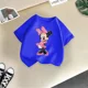 thumbnail image 4 of Linda camiseta informal de algodón de Minnie de Disney para niños, ropa de verano, moda urbana, camiseta de cuello redondo para niñas, camiseta deportiva para niños, 4 of 5