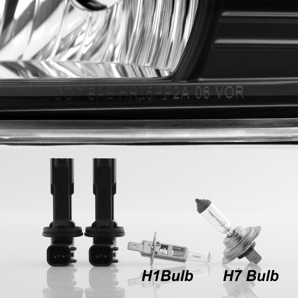 AKKON - For 2006-2008 Dodge RAM 1500 & 06-09 Dodge RAM 2500/3500 LED Daytime Running Lamp Bar Projector Headlights Black Combo
