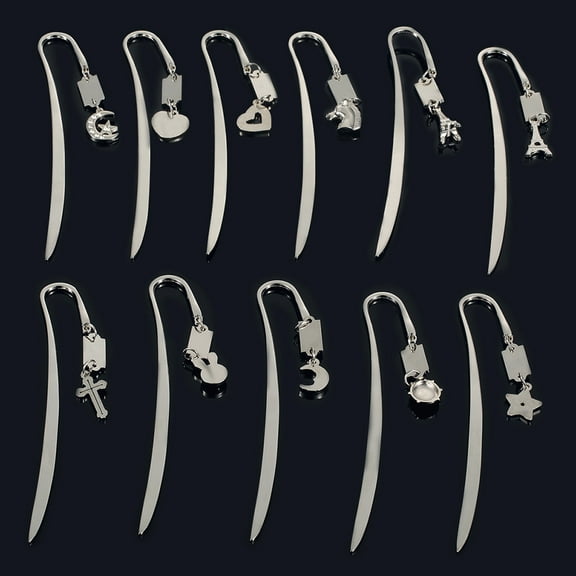 Be-Tool 143mm Metal Bookmark, Silver, 13 Pieces