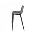 thumbnail image 5 of Counter Leatherette Barstool with Angled Tapered Legs, Set of 2, Gray- Saltoro Sherpi, 5 of 5