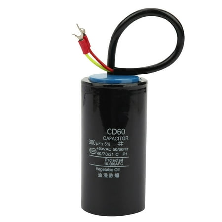 

Tebru CD60 Start Capacitor 450V 300uf Film Motor Start Capacitor Water Pump Capacitor