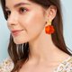 thumbnail image 2 of QPENWEI Elegantes y elegantes pendientes bohemios de resina con pétalos de rosa roja, pendientes de flores mate con niveles de acrílico, pendientes de borla florales exagerados llamativos para mujer, 2 of 5