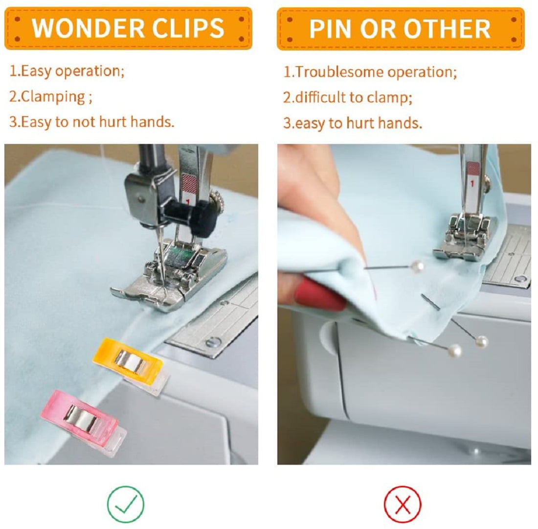 NOGIS Multipurpose Sewing Clips 20 Pcs Premium Quilting Clips