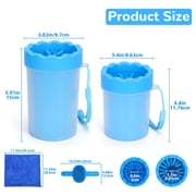 Euqvunn Dog Paw Cleaner Cup, Portable Paw Washer for Dogs and Pets, Meduim &Small Size