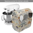 thumbnail image 2 of Botanical Stand Mixer Cover, Meadow Blossoms Opening Flower Petals Leaf Herbs Fragrance of Season Doodle, Kitchen Appliance Organizer Bag Cover with Pockets, 5 Quarts, Multicolor, by Ambesonne, 2 of 4