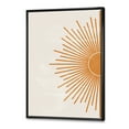 thumbnail image 3 of Designart 'Orange Sun Print On Beige I' Modern Framed Canvas Wall Art Print, 3 of 5