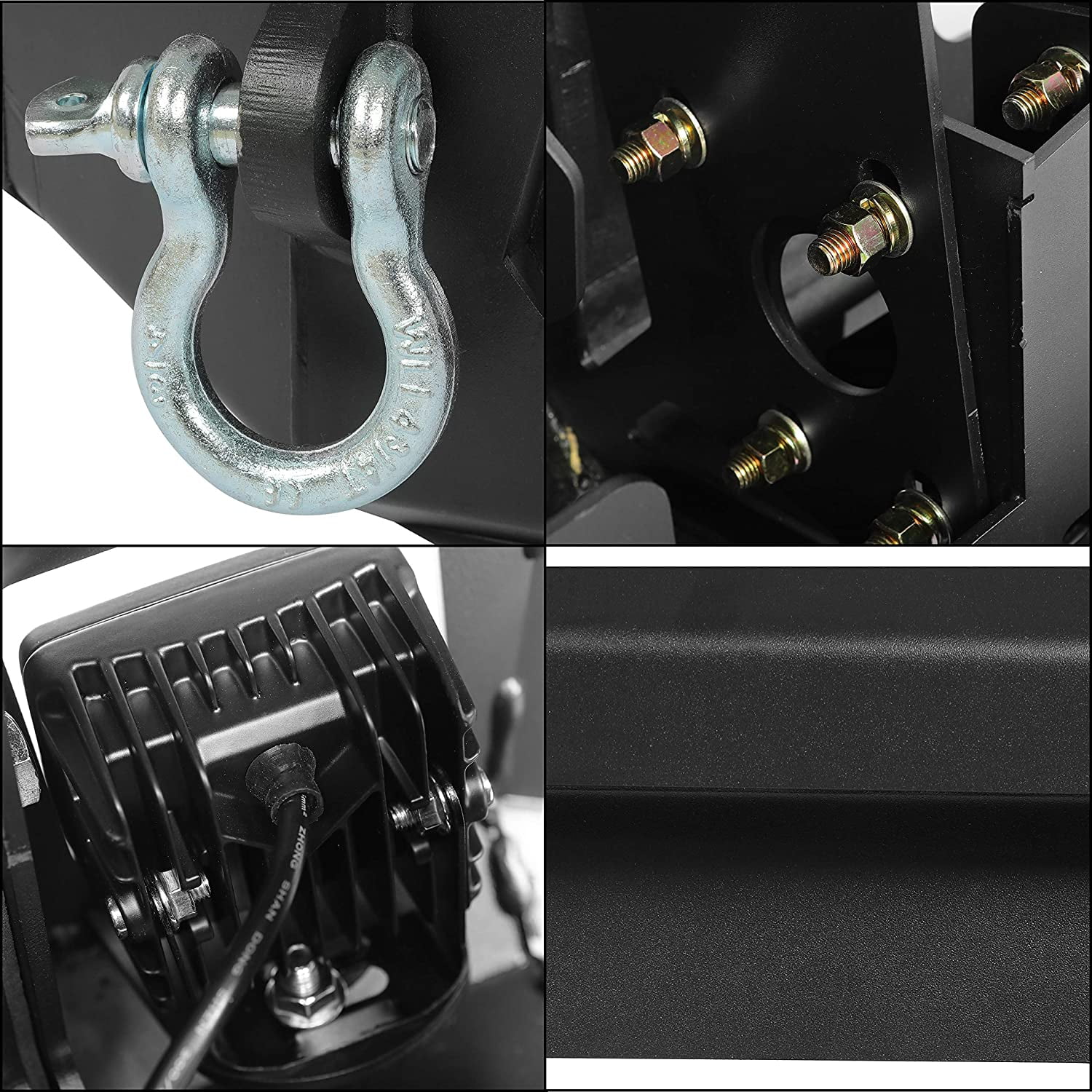 ECOTRIC Modular Front Bumper Compatible with 2018-2020 Ford F150 3-Piece 2 Packages
