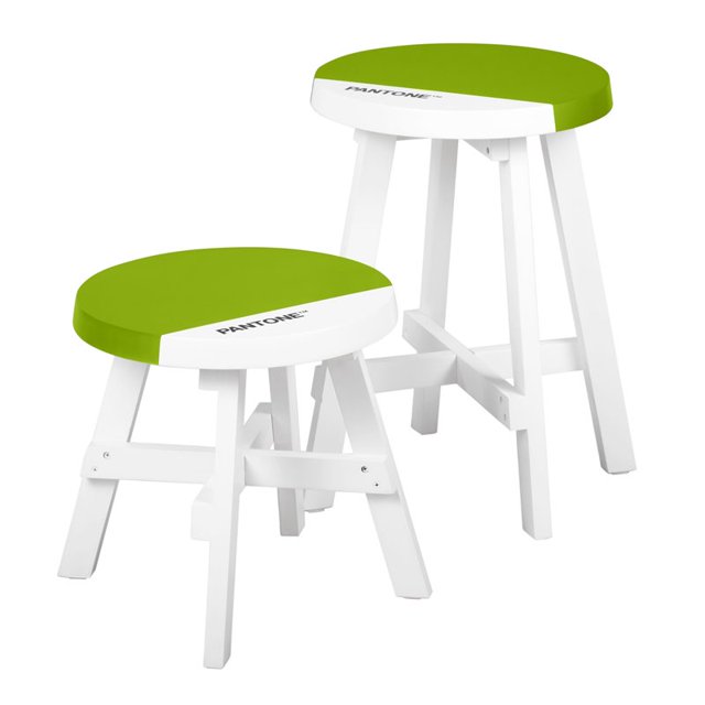 Ensemble de Tabourets Pantone de 2 Verts