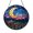 Acrylic 3.5 Inch, variant on Dreamy Moonlit Sky Wildflower Garden Glass Suncatcher Round Window Hanging, Peaceful Nature Decor Gift