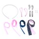 thumbnail image 4 of 14 piezas Accesorios para el Cabello Sunnimix Diadema Pinza de Pelo Cinta de Bricolaje Tocados, 4 of 7