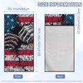 thumbnail image 5 of ZUXONGSY Car Seat Cover Towel Skeleton Hands USA Flag Print Cars Seat Towel Covers Absorbent Auto Front Seat Covers for After Gym Workout, Running, Beach Sports, 5 of 8