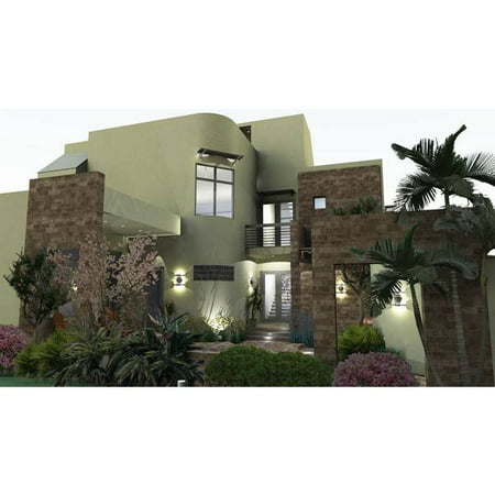 The House Designers: THD-2082 Builder-Ready Blueprints to Build a Modern Beach House Plan with Slab Foundation (5 Printed Sets)