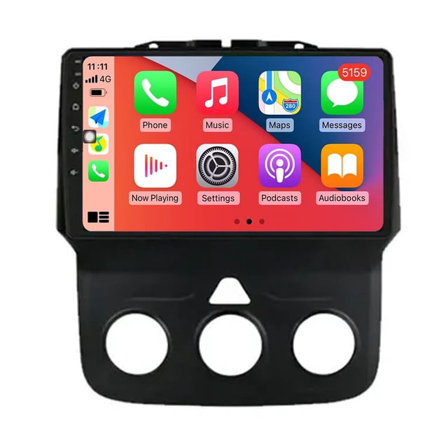 RoverOne Car Stereo GPS Navigation CarPlay Android Auto Touch Screen for Dodge Ram 1500 2500 3500 2013 - 2019