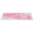 thumbnail image 1 of 104pcs Custom Keycaps Pink White PBT Opaque Side Engraving Oil Repellent Coating Matte Ergonomic Design Keyboard Parts, 1 of 14