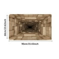 thumbnail image 3 of Hearth & Gear 3D Optical Diatomite Bath Mat Super Absorbent Non Floor Rug For Living Room Kitchen Entrance Fall Outdoor Throw Blanket Fuzzy Rugs for Living Room Wool Throw Blankets for Couch Caramel, 3 of 6
