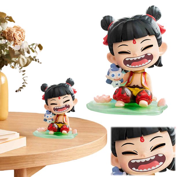 PVC Model Collection Toy Lindo Mystery Box Caja Ciega Nezha 2 Resistía Al Desgaste Ligero para El Regalo Escritorio Casa