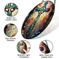 thumbnail image 3 of Cross Stained Glass Suncatcher, Cross Glass Suncatchers for Windows For Merry Christmas, 3 of 7