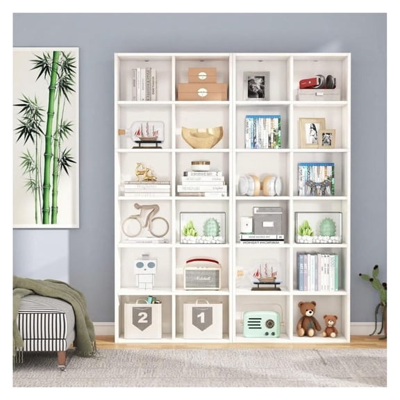 Bookshelf, Home or Office Wooden Storage Shelving Unit