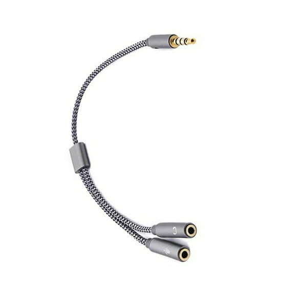 Headsets Microphone Splitter Cable for PC 3.5mm Headphones Sound Adapter Converter 3.5mm Male to Double 3.5mm Female