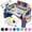 Blue, variant on PILLANI Kids Travel Tray for Car - Car Seat Tray/Table for Kids Travel, Roadtrip Activities , Road Trip Essential Accessories, Must Have Toddler Lap Desk Organizer for Airplane