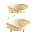 thumbnail image 4 of yotijay Vegetable Holder Serving Tray Parties Kitchen Cake Tiered Fruit Bowl Basket Yellow14.5x25x18.5cm, 4 of 9