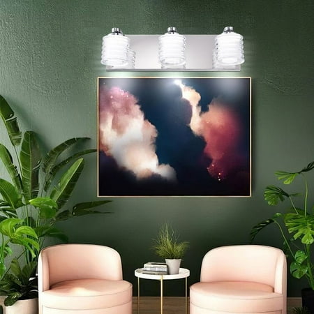 

3 - Light Acrylic Dimmable LED Vanity Light For Bathroom/Bedroom