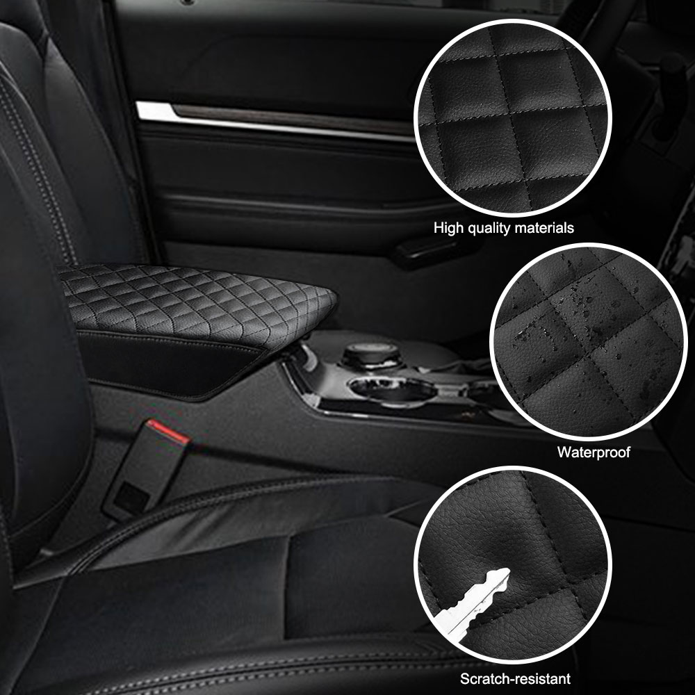 For Ford Explorer 2011-2019 Car Armrest Center Console Box Cover Pad Cushion