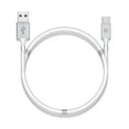 thumbnail image 1 of Cellet USB Cable Compatible with Motorola Edge (2021) (Magnetic Self Winding Type C Charger Data Cable) with Keychain Tool - (3.3 Feet/1 Meter) - White, 1 of 9