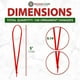 thumbnail image 2 of Advancent 100 piezas de hilo de adorno de terciopelo burdeos, paquete de 100 para posibilidades de decoración versátiles Kits de decoración para fiestas verde, 2 of 6