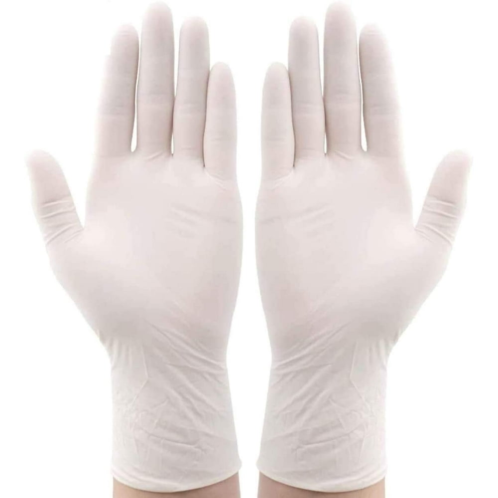 Latex Medical Exam gloves Medium 100 ct.