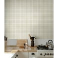thumbnail image 5 of NextWall Neutral Tailor Plaid Peel and Stick Wallpaper - 20.9 in. W x 18 ft. L Roll, 5 of 7